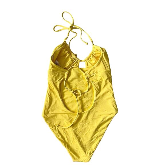 Becca Candice Multi Way One Piece Swimsuit Removeable Soft Cups Yellow Size Sma - Picture 6 of 8
